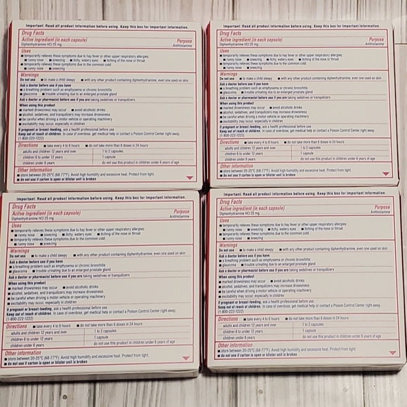 Benadryl allergy Liqui Gel 24ct 4 pack - Picture 2 of 2